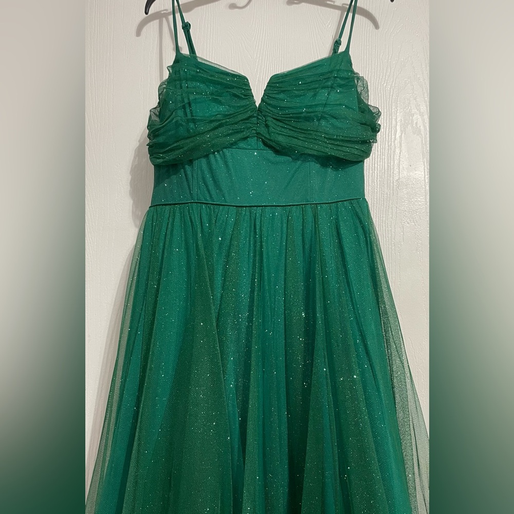 Green Tulle Prom Dress